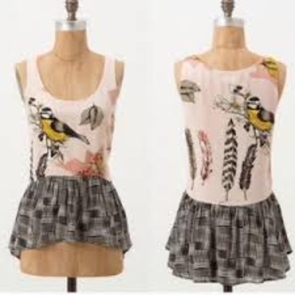 Maeve Pink and Black Elegant Blouse